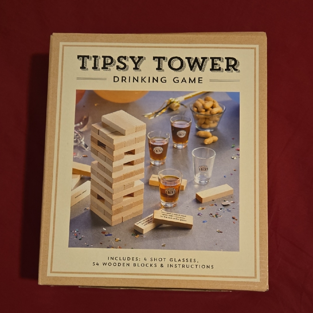 Tipsy Tower Shot Glass Drinking Game